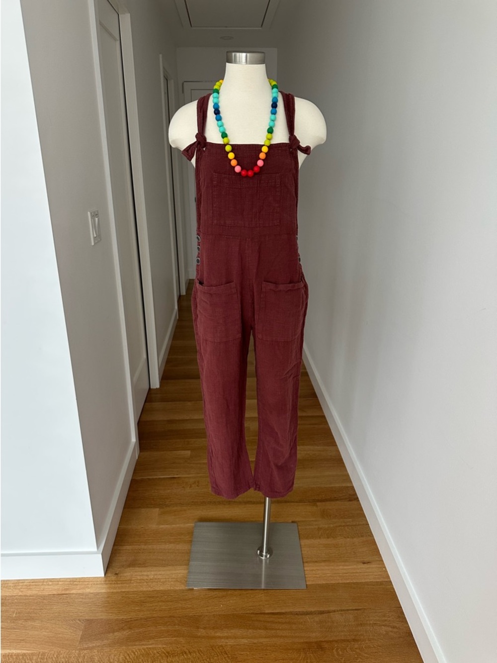 L*SPACE Cali Girl Jumpsuit, Size Medium, Currant